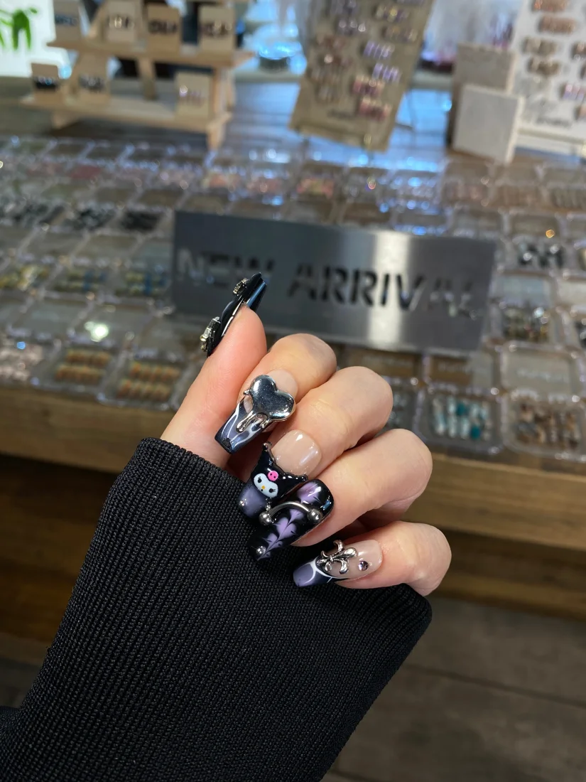 Purple Kuromi Press On Nails detail 6