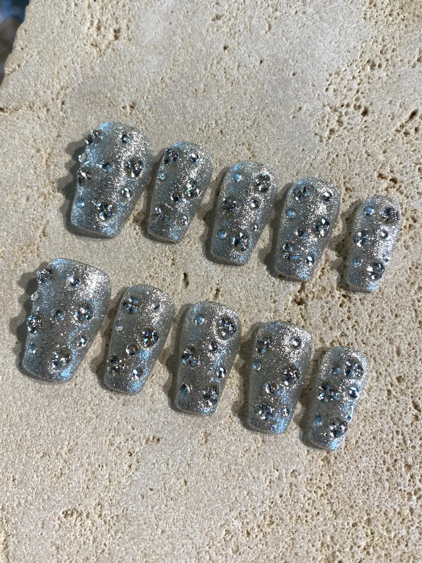 Mini Diamond Press On Nails detail 6