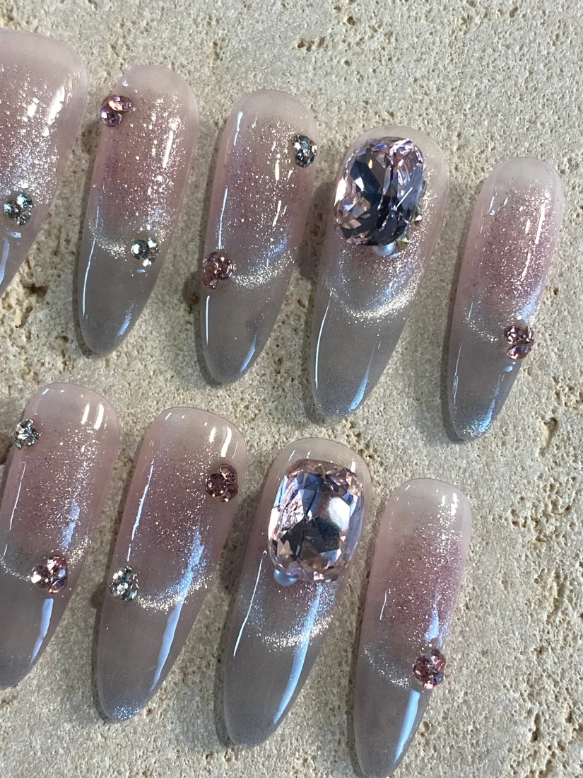 Pink Lover Press On Nails detail 3