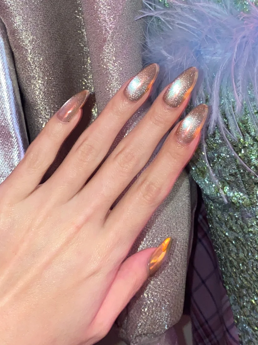 Crystal Magic Press On Nails- Sunset detail 6