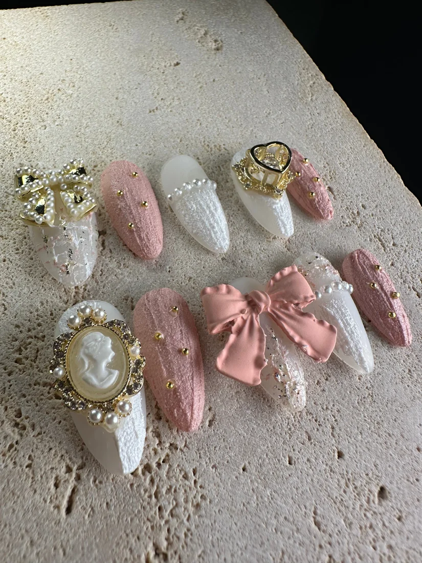 Ribbon Dream Press On Nails detail 3