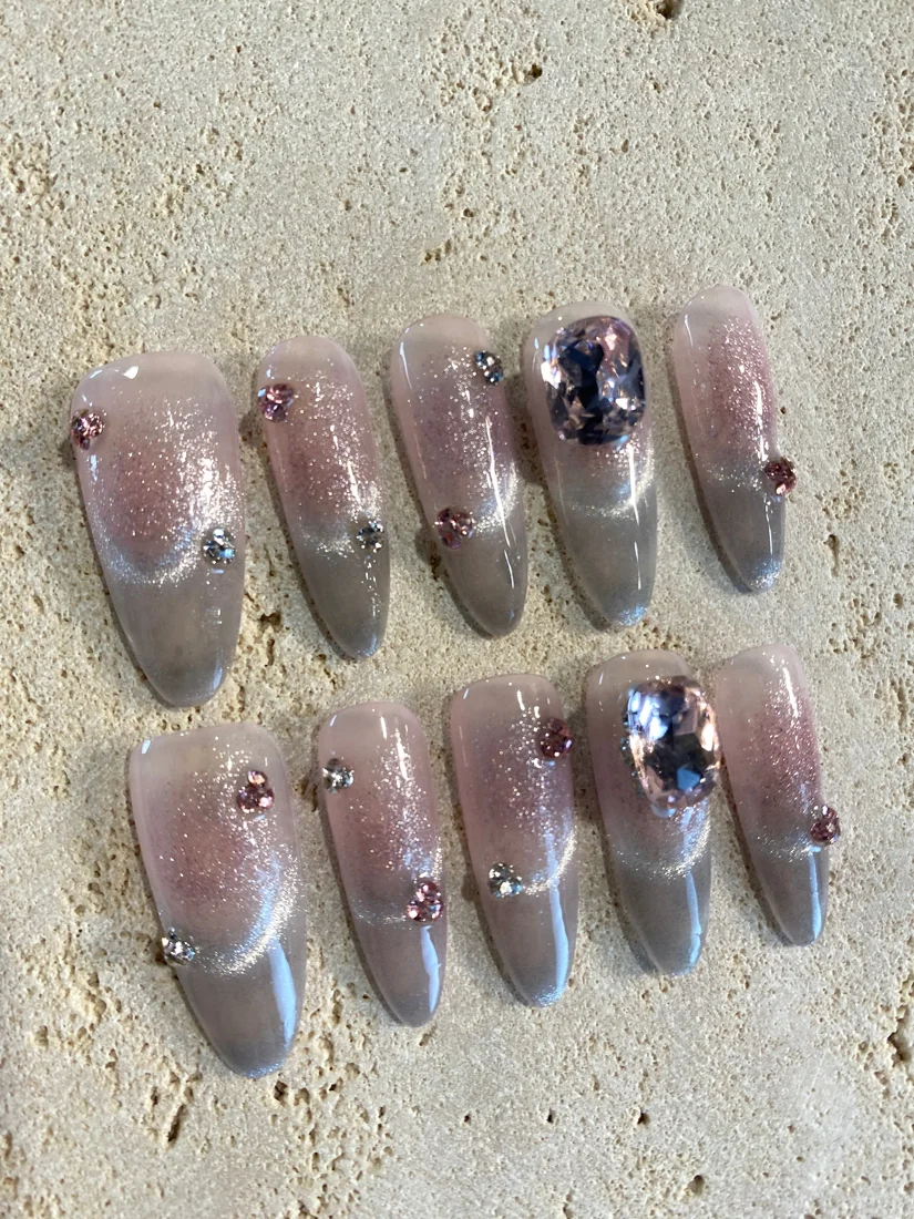 Pink Lover Press On Nails detail 2