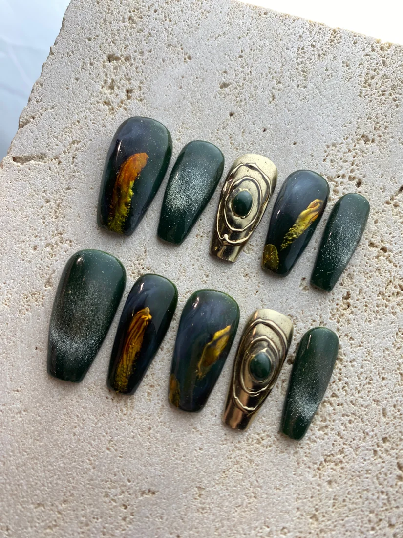 Galaxy Dawn Press On Nails detail 4