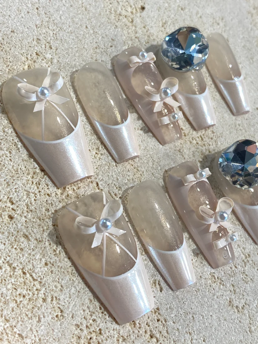 Coquette Lover Press On Nails detail 4