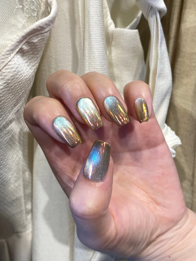 Crystal Magic Press On Nails- Sunset detail 7