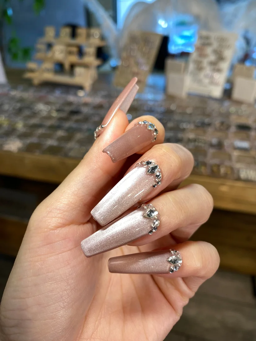 Sweet Pink Press On Nails detail 5