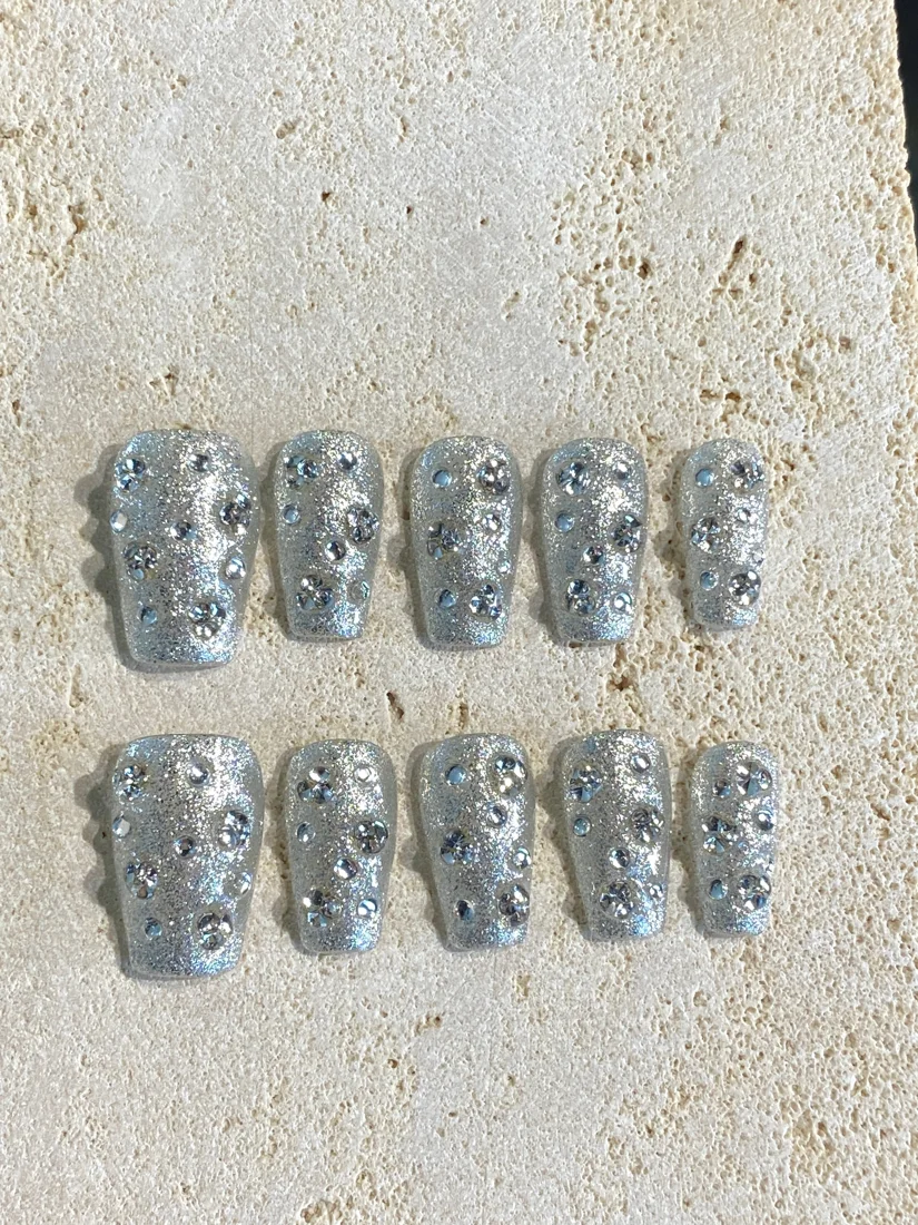 Mini Diamond Press On Nails