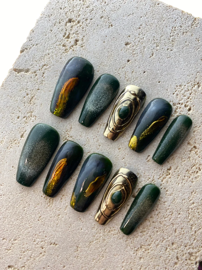 Galaxy Dawn Press On Nails detail 5