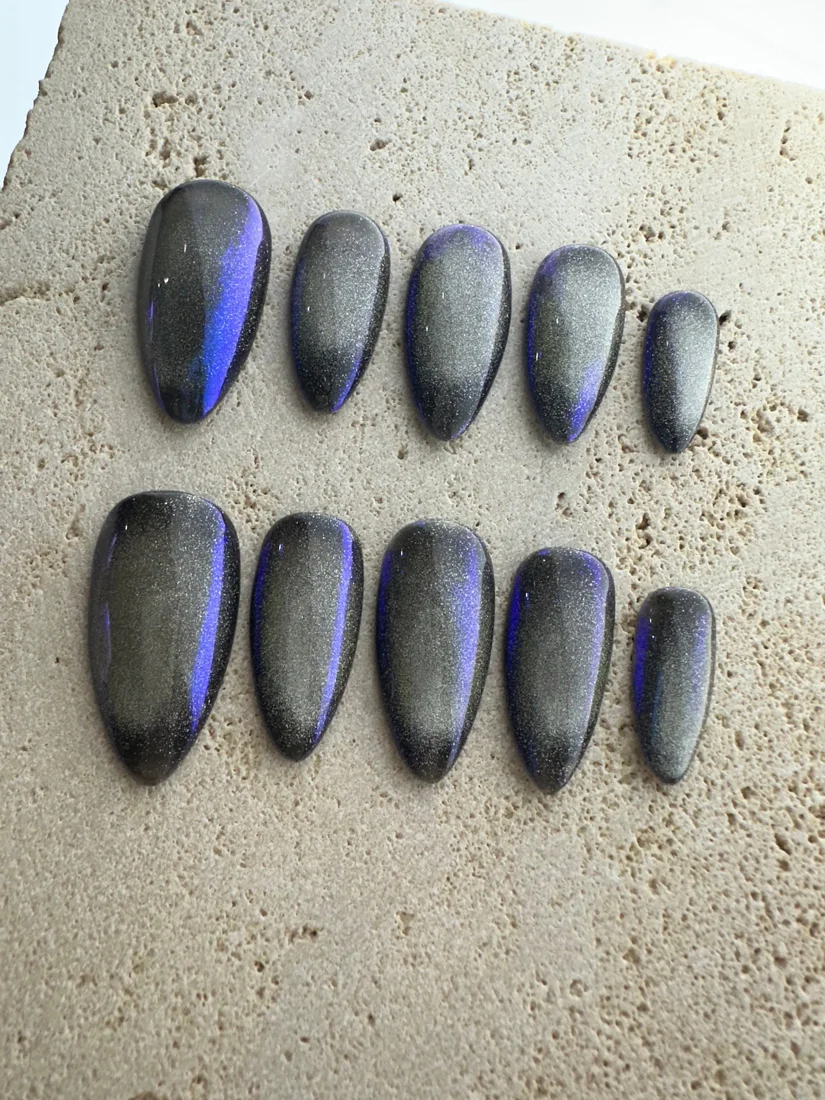 Crystal Magic Press On Nails- Dark